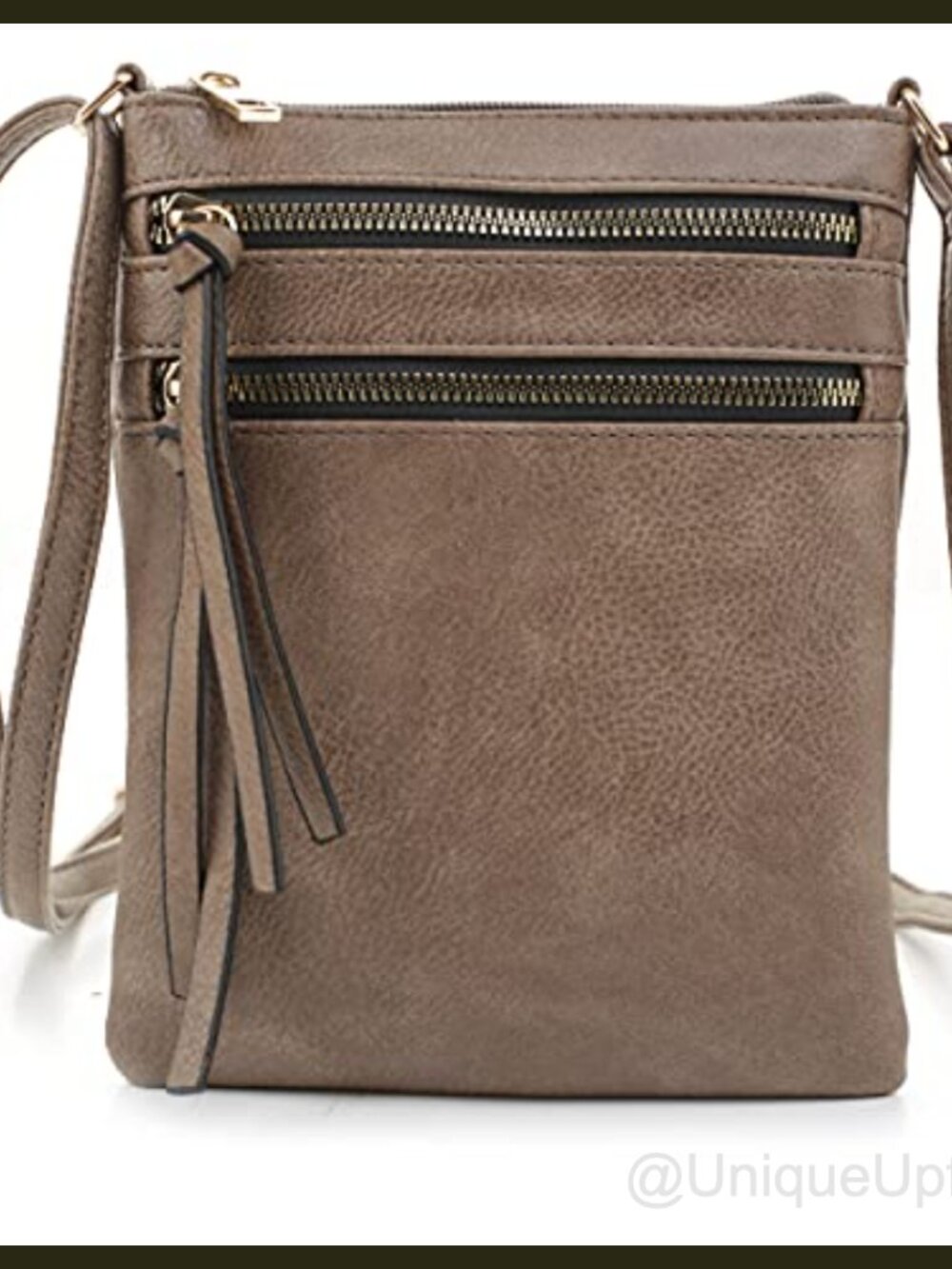 DELUXITY Crossbody Purse Bag Shoulder Bag Multi Pocket Zipper Purse